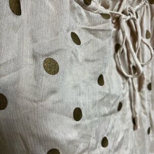 ASOS Maternity Beige Dress with Gold Polka Dots